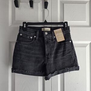Madewell Women's Dark Gray High Rise Jean Shorts Size 24 Length 12in